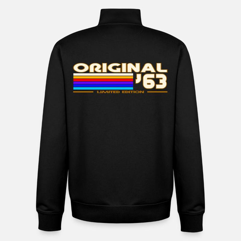 1963 - Sweat zippé unisexe en coton bio Stanley/Stella - noir