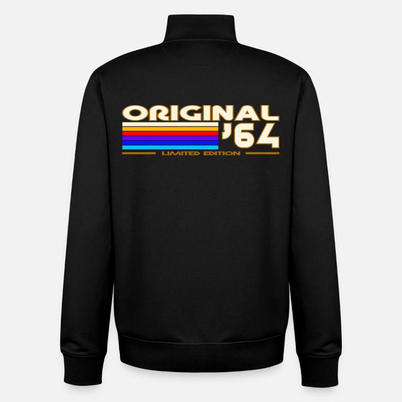1964 - Unisex Organic Zip Sweatshirt von Stanley/Stella - Schwarz