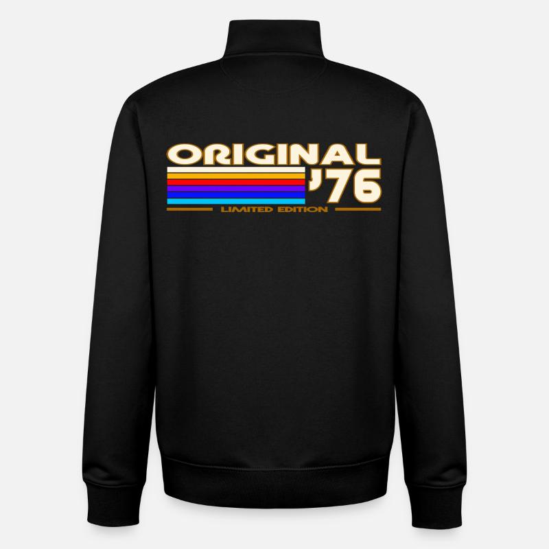 1976 - Sweat zippé unisexe en coton bio Stanley/Stella - noir