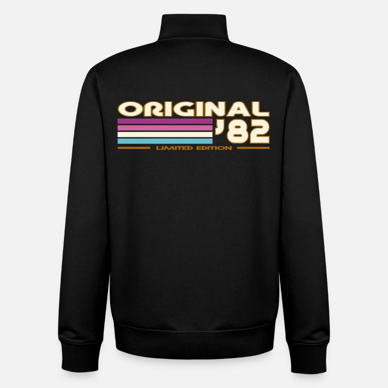 1982 - Unisex Organic Zip Sweatshirt von Stanley/Stella - Schwarz