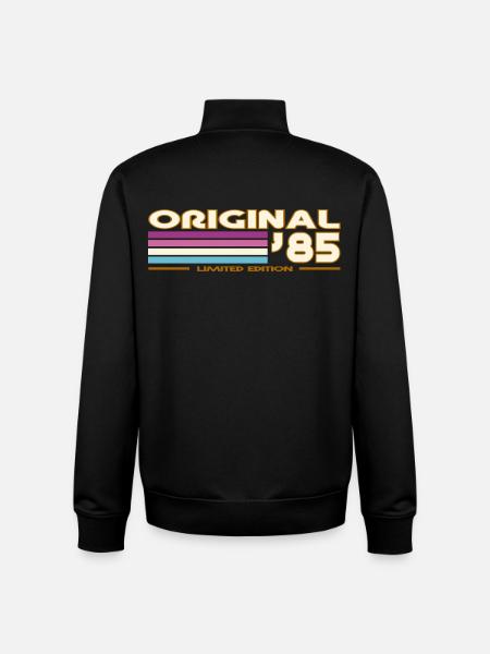 1985 - Sweat zippé unisexe en coton bio Stanley/Stella - noir