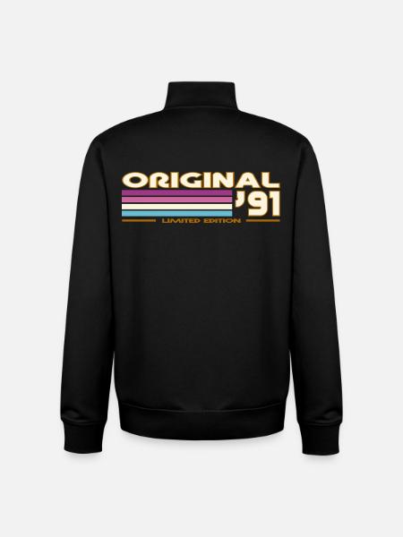 1991 - Sweat zippé unisexe en coton bio Stanley/Stella - noir