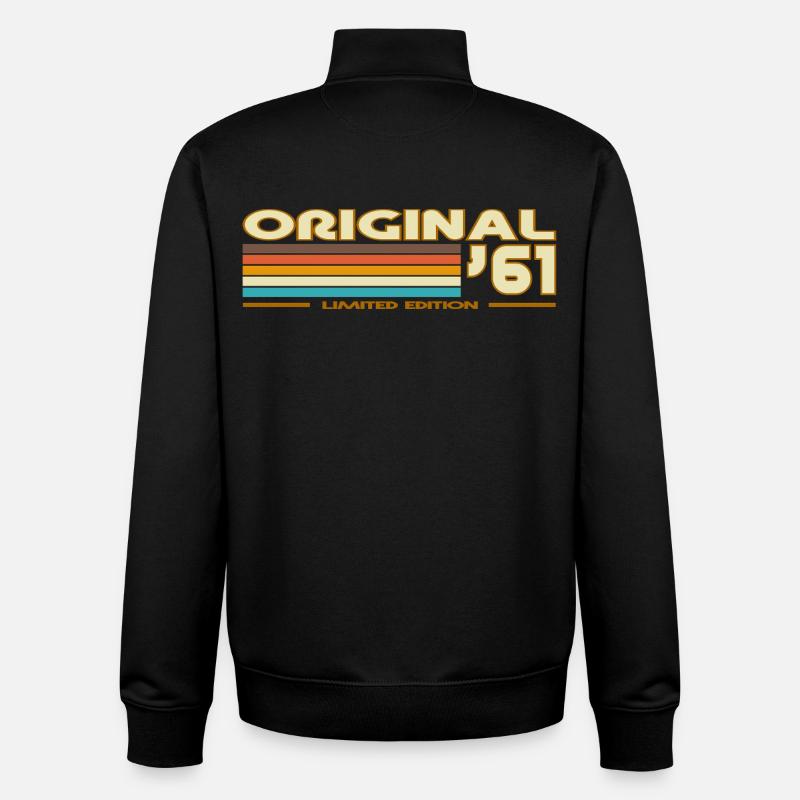 1961 - Unisex Organic Zip Sweatshirt by Stanley/Stella - black