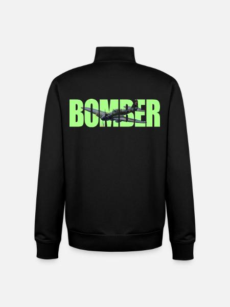 Bomber IL-2 - Unisex Organic Zip Sweatshirt by Stanley/Stella - black