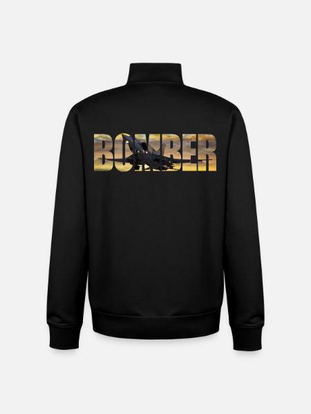 Bomber Tu-22 M3 - Unisex Organic Zip Sweatshirt by Stanley/Stella - black