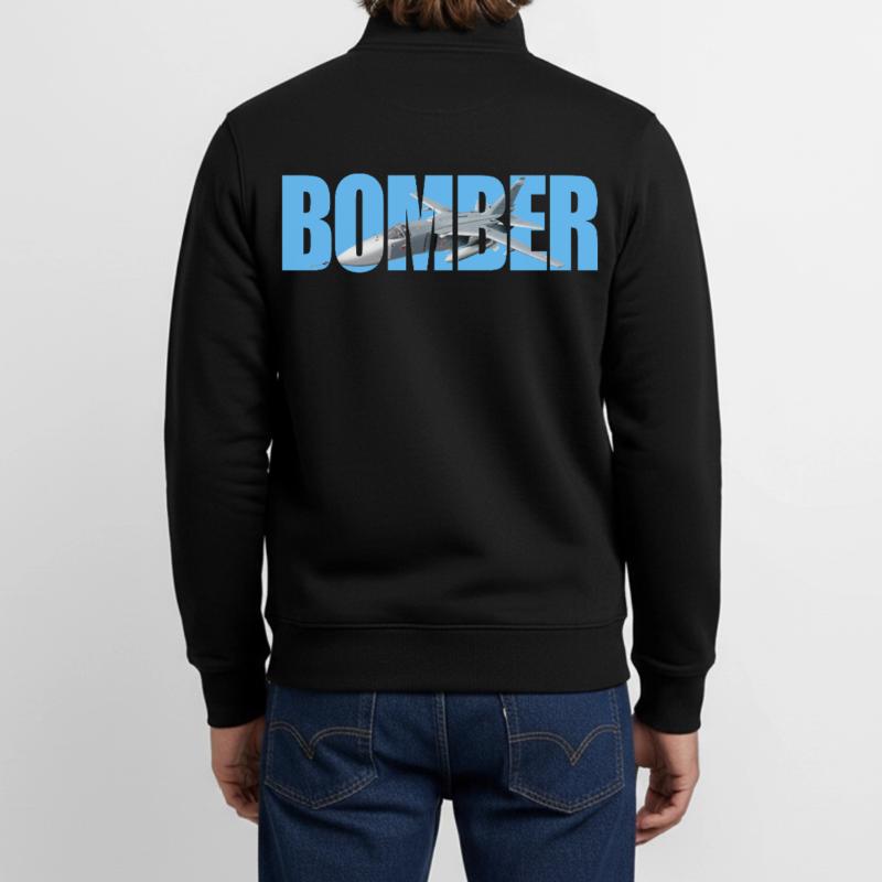 Bomber Su-24 Unisex Organic Zip Sweatshirt by Stanley/Stella