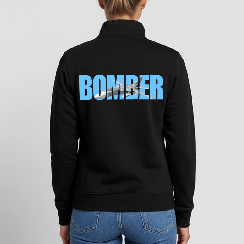 Bomber Su-24 Unisex Organic Zip Sweatshirt by Stanley/Stella