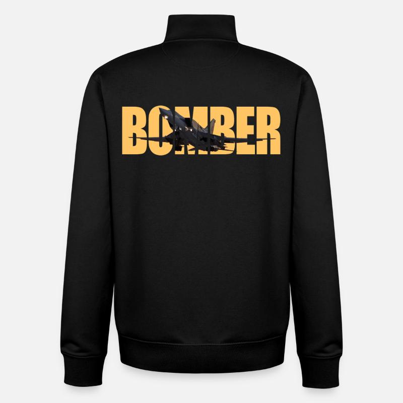 Bomber Tu-22 M3 - Unisex Organic Zip Sweatshirt by Stanley/Stella - black