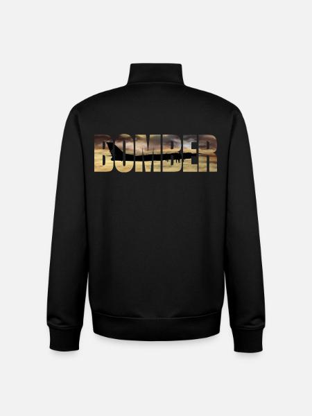 Bomber Tu-95 - Unisex Organic Zip Sweatshirt by Stanley/Stella - black