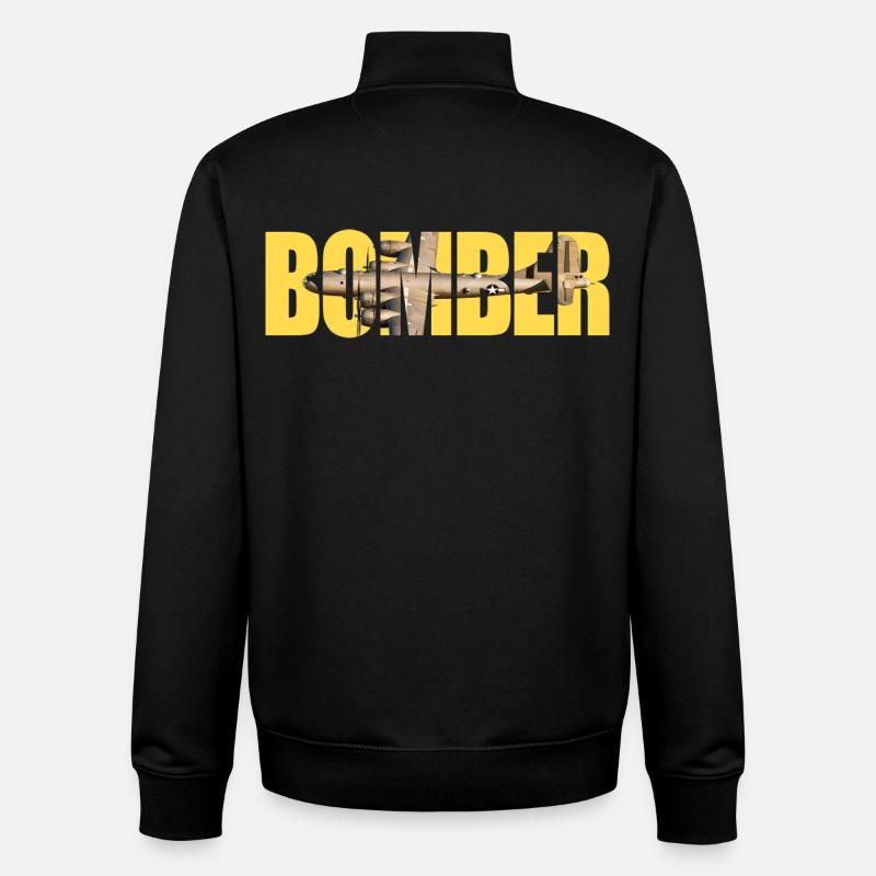 B-29 Superfortress - Unisex Organic Zip Sweatshirt von Stanley/Stella - Schwarz