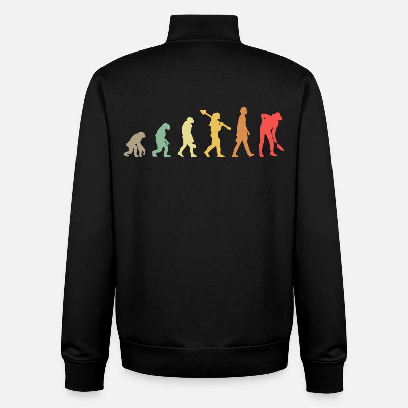 Evolution Farmer - Unisex Organic Zip Sweatshirt by Stanley/Stella - black