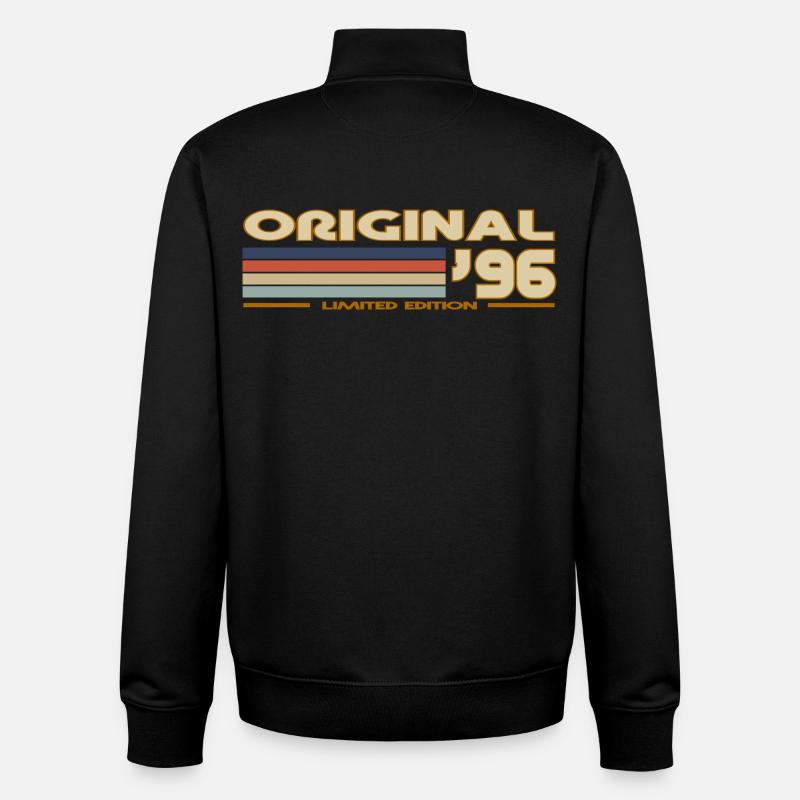 1996 - Sweat zippé unisexe en coton bio Stanley/Stella - noir