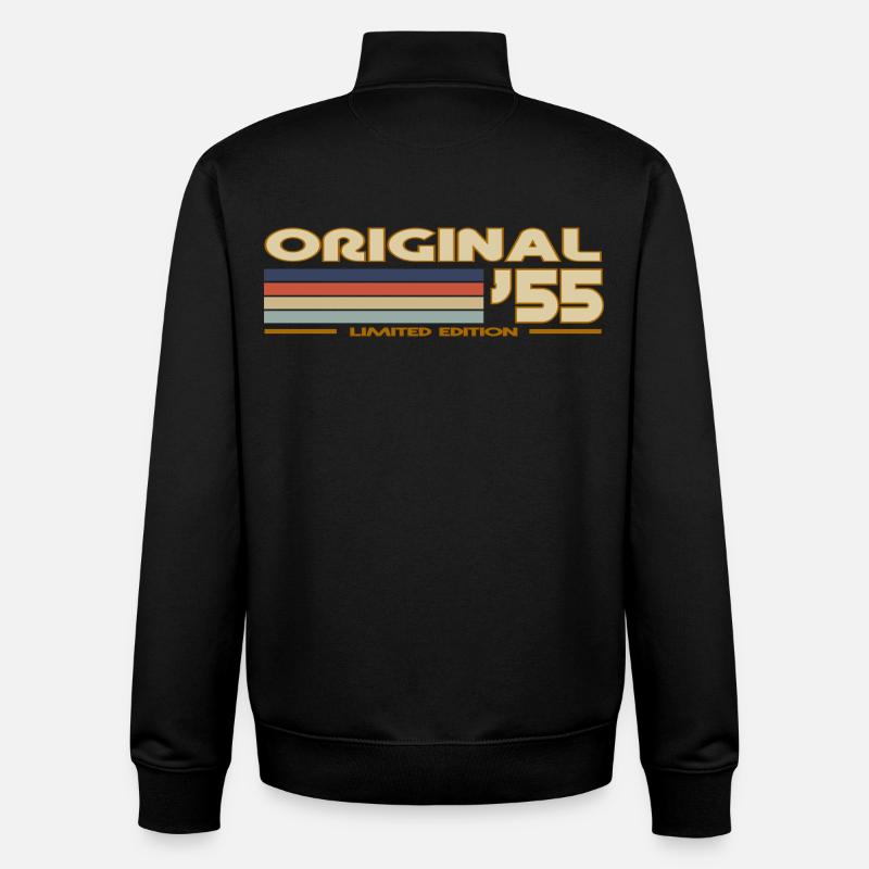 1955 - Unisex Organic Zip Sweatshirt von Stanley/Stella - Schwarz