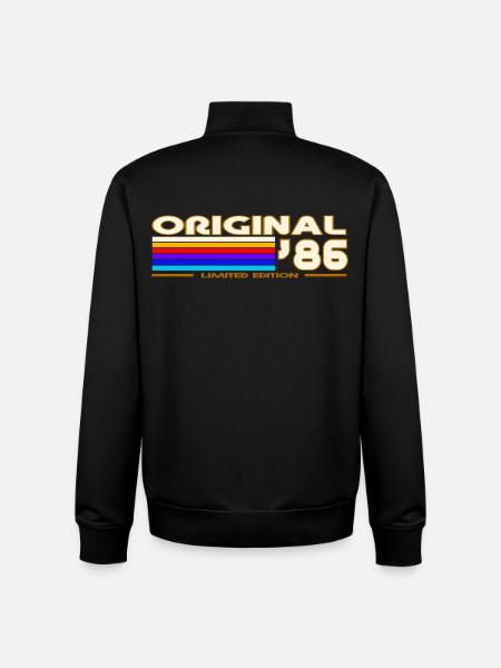 1986 - Sweat zippé unisexe en coton bio Stanley/Stella - noir