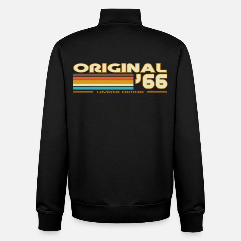 1966 - Unisex Organic Zip Sweatshirt by Stanley/Stella - black