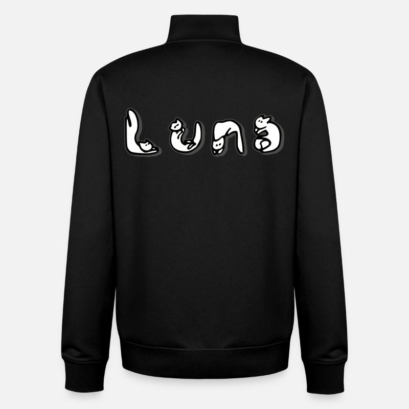 Luna - Sweat zippé unisexe en coton bio Stanley/Stella - noir