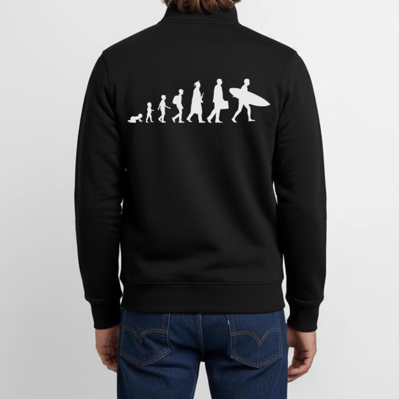 Évolution d’un surfeur Sweat zippé unisexe en coton bio Stanley/Stella