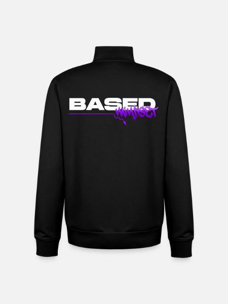 Based Mindset – Streetwear Graffiti Mentality - Unisex Organic Zip Sweatshirt by Stanley/Stella - black