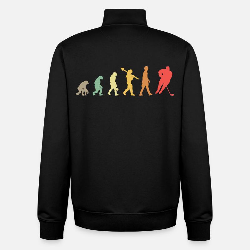 Evolution Hockey - Unisex Organic Zip Sweatshirt by Stanley/Stella - black