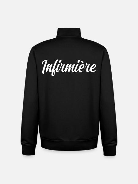 Krankenschwester - Unisex Organic Zip Sweatshirt von Stanley/Stella - Schwarz