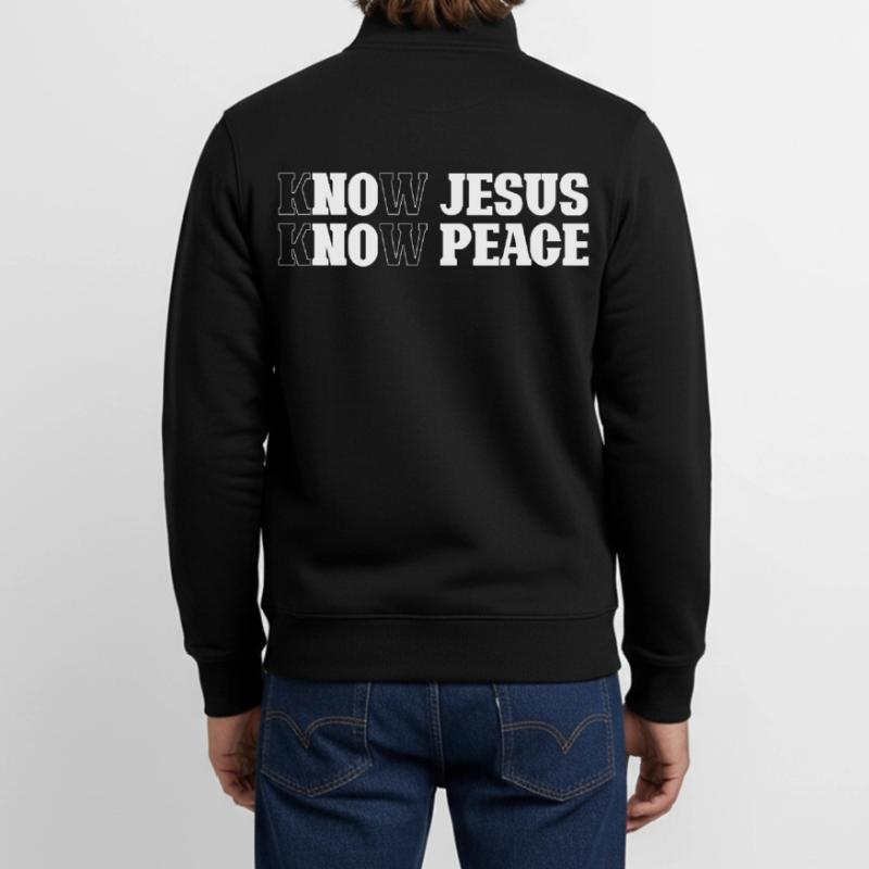 Recognizing Jesus, Finding Peace Unisex Organic Zip Sweatshirt by Stanley/Stella