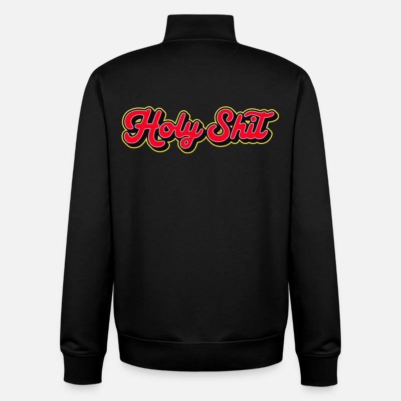 Heilige Scheiße, 3D Red Script - Unisex Organic Zip Sweatshirt von Stanley/Stella - Schwarz