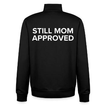 Still Mom Approved - Unisex Organic Zip Sweatshirt by Stanley/Stella - black - Back - AI Model Male 185 light (185cm)