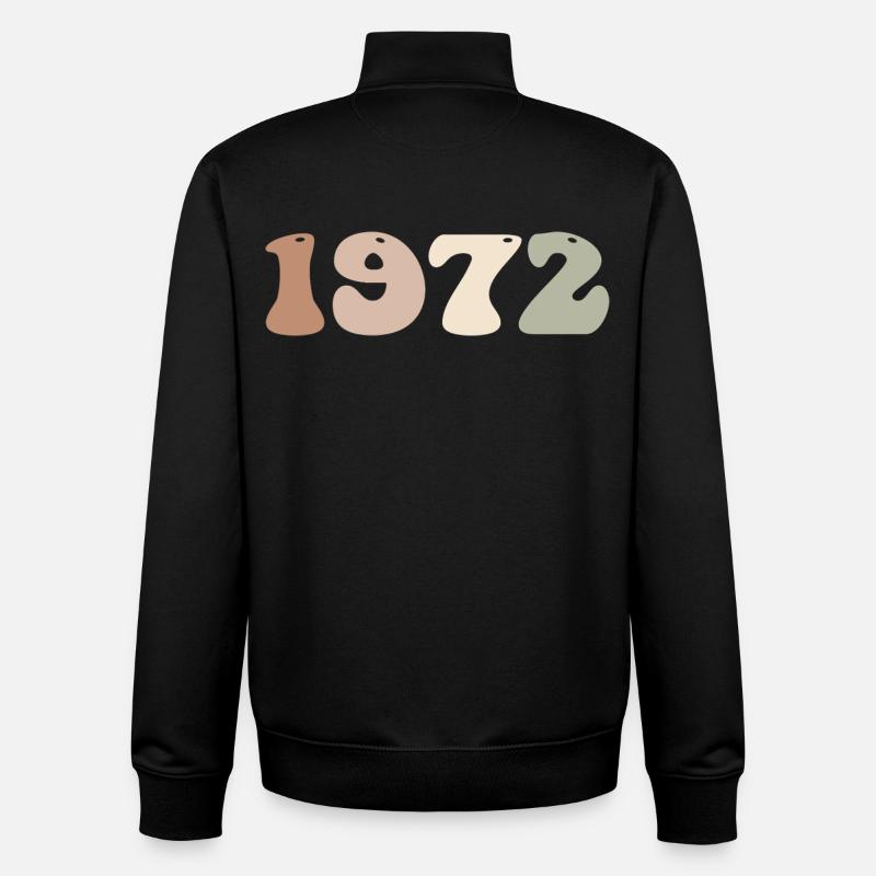 1972 - Sweat zippé unisexe en coton bio Stanley/Stella - noir