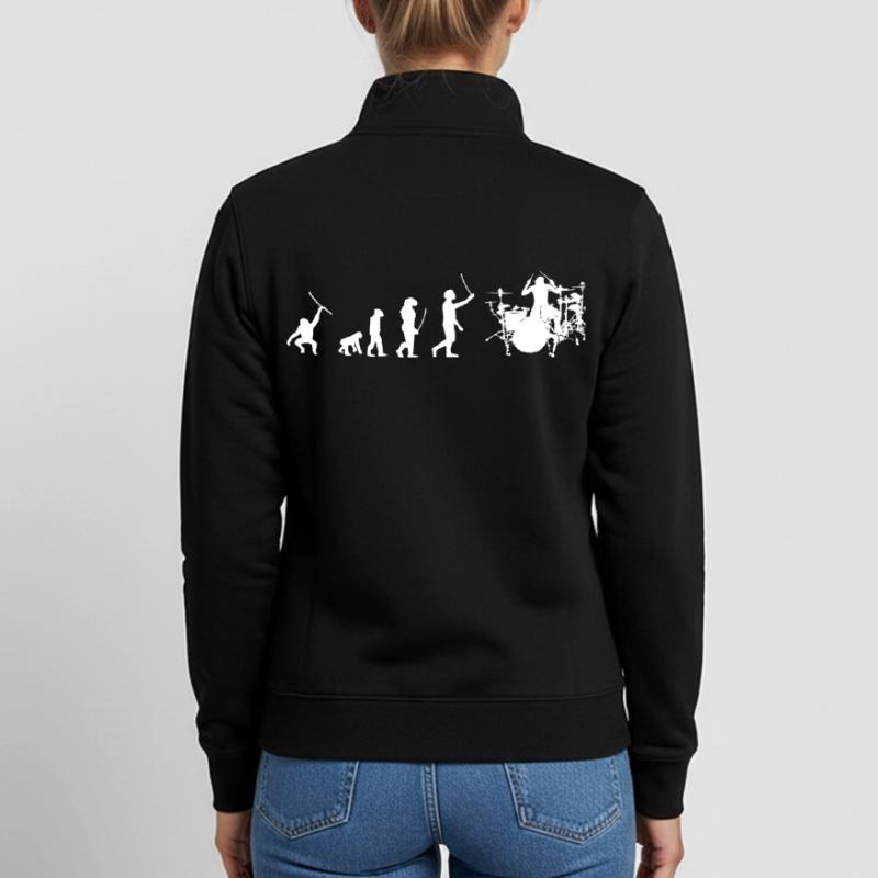 Batteur Evolution Sweat zippé unisexe en coton bio Stanley/Stella