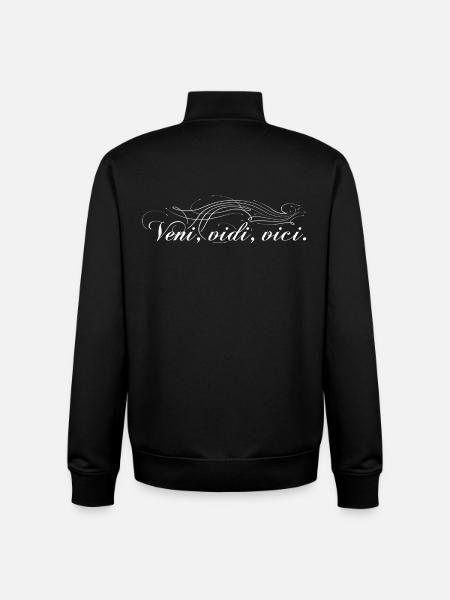 Veni vidi vici - Unisex Organic Zip Sweatshirt by Stanley/Stella - black