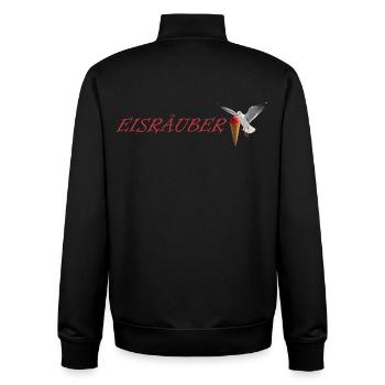 Eisräuber Design mit fliegender Möwe - Unisex Organic Zip Sweatshirt von Stanley/Stella - Schwarz - Hinten - AI Model Male 185 light (185cm)