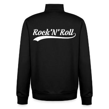 Logo sportif rétro Rock’N’Roll - Sweat zippé unisexe en coton bio Stanley/Stella - noir - Dos - AI Model Male 185 light (185cm)