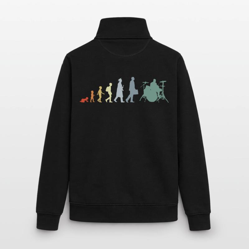 Évolution du batteur Sweat zippé unisexe en coton bio Stanley/Stella