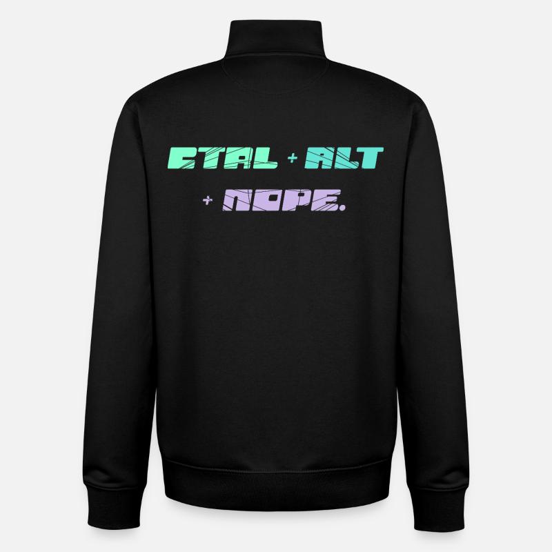 CTRL ALT NOPE - IT Motiv - Unisex Organic Zip Sweatshirt von Stanley/Stella - Schwarz