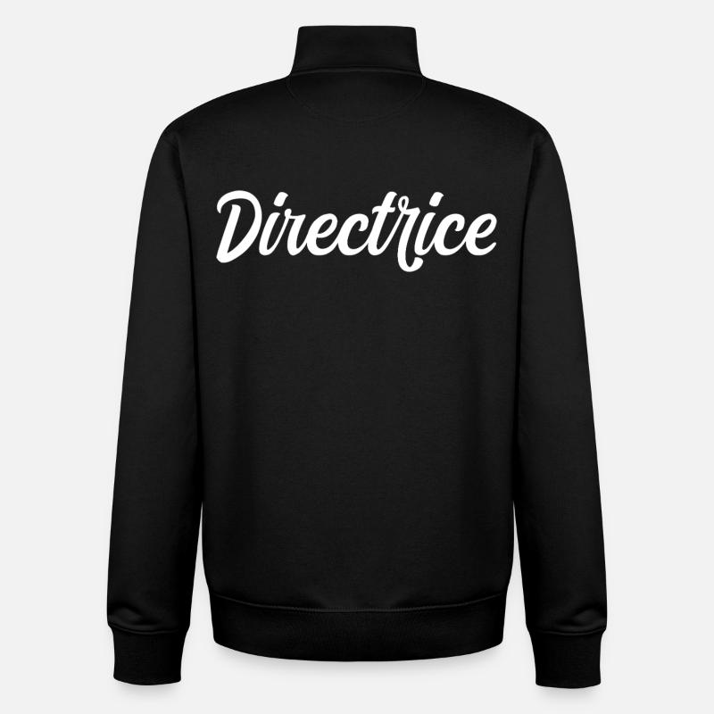 Directrice - Sweat zippé unisexe en coton bio Stanley/Stella - noir