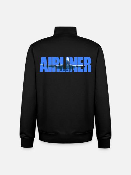 Airliner Jumbo-Jet - Unisex Organic Zip Sweatshirt von Stanley/Stella - Schwarz