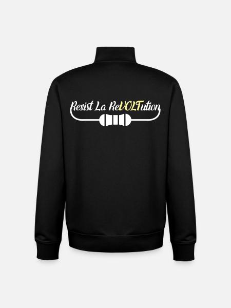 Electrical Engineer Witz - Unisex Organic Zip Sweatshirt by Stanley/Stella - black
