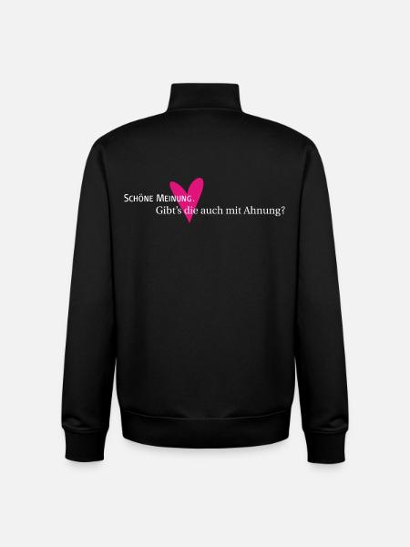 Opinion et intuition - Sweat zippé unisexe en coton bio Stanley/Stella - noir