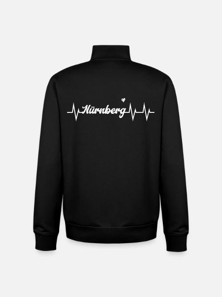 Heartbeat Nürnberg - Unisex Organic Zip Sweatshirt von Stanley/Stella - Schwarz