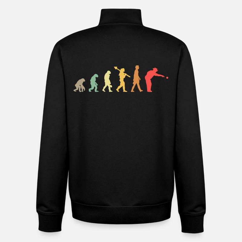 Evolution Boule - Unisex Organic Zip Sweatshirt by Stanley/Stella - black