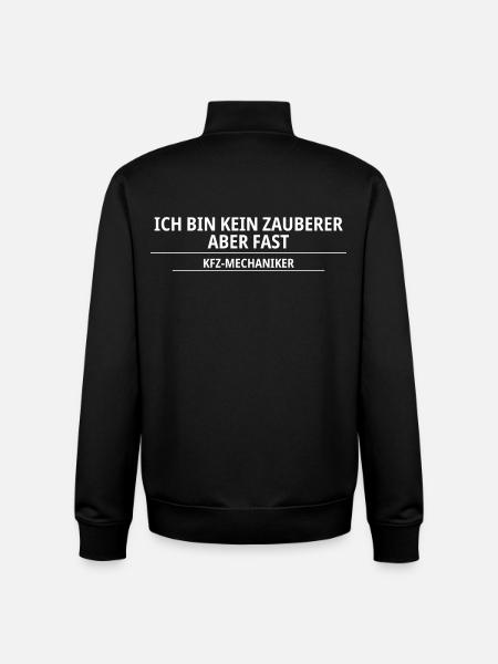 KFZ-Mechaniker – Kein Zauberer, aber fast - Unisex Organic Zip Sweatshirt von Stanley/Stella - Schwarz