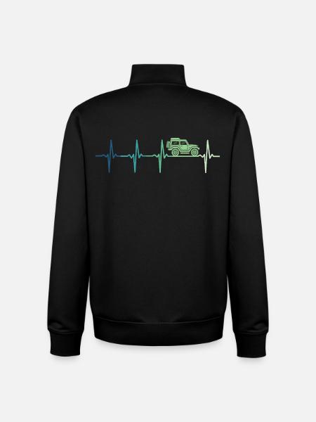 Offroad-4x4 Offroad-Geländefahrzeug - Unisex Organic Zip Sweatshirt von Stanley/Stella - Schwarz