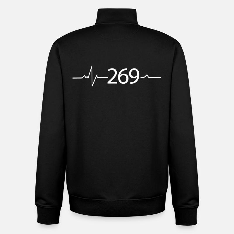 269 - RESPEKTIERE LEBEN - Unisex Organic Zip Sweatshirt von Stanley/Stella - Schwarz