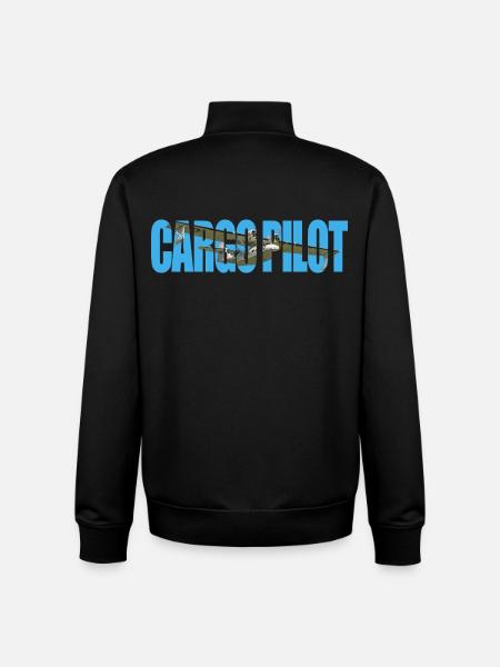 Cargo pilot PBY Catalina - Unisex Organic Zip Sweatshirt by Stanley/Stella - black