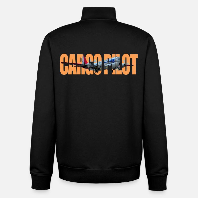 Cargo pilot C-97 - Unisex Organic Zip Sweatshirt von Stanley/Stella - Schwarz