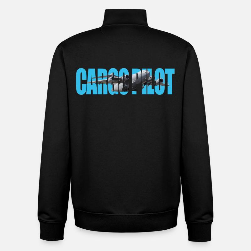 Cargo pilot C-17 - Unisex Organic Zip Sweatshirt von Stanley/Stella - Schwarz