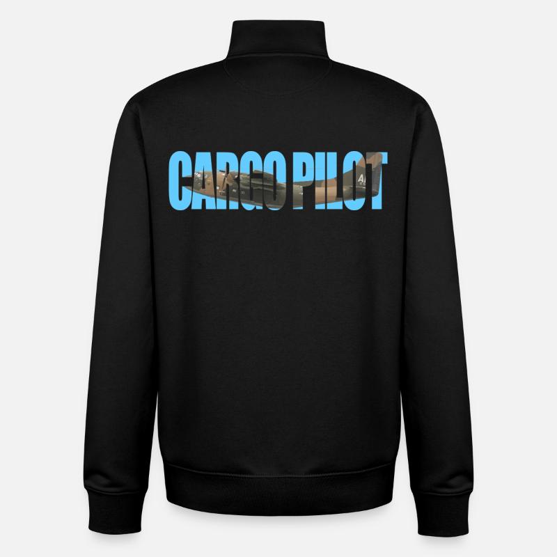 Cargo pilot C-123 - Unisex Organic Zip Sweatshirt von Stanley/Stella - Schwarz