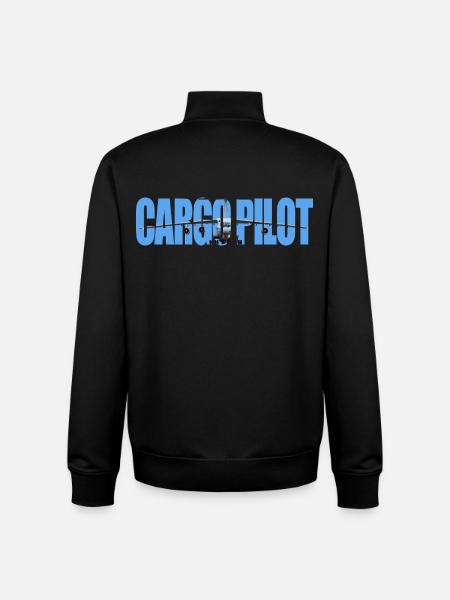 Cargo pilot IL-76 - Unisex Organic Zip Sweatshirt by Stanley/Stella - black