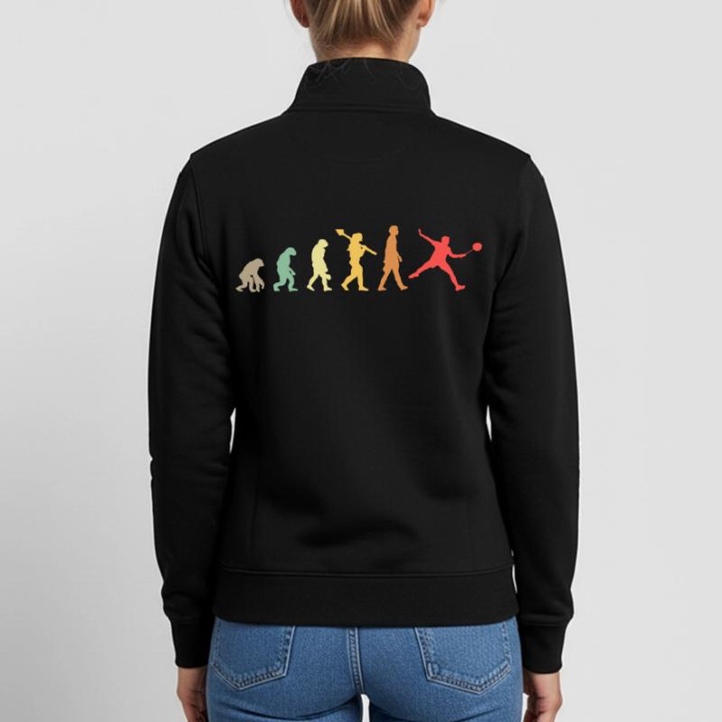 Badminton Evolution Unisex Organic Zip Sweatshirt von Stanley/Stella