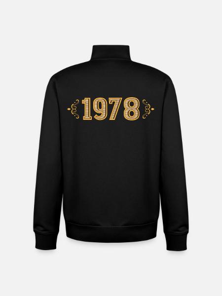 Legend since 1978 retro 1978 - Unisex Organic Zip Sweatshirt by Stanley/Stella - black